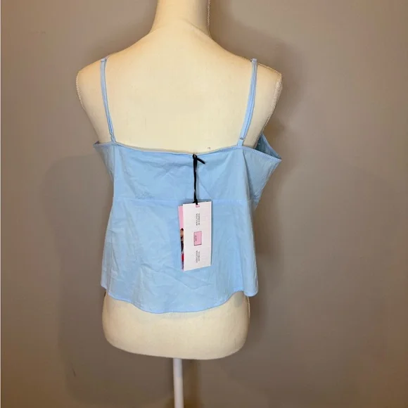 Blue Sleeveless Fitted Camisole - Picture 2 of 2